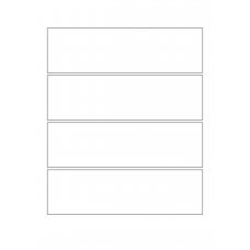 30024 - Label Size 280mm x 80mm - 4 label(s) per sheet 