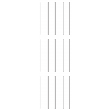 11020 - Label Size 20mm x 105mm - 2360 labels per roll 